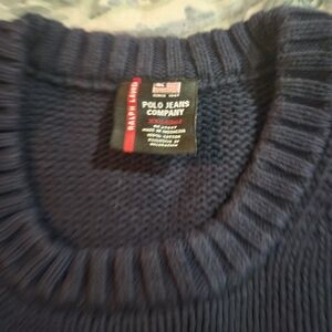 Polo ralph lauren embroidered usa flag sweater.